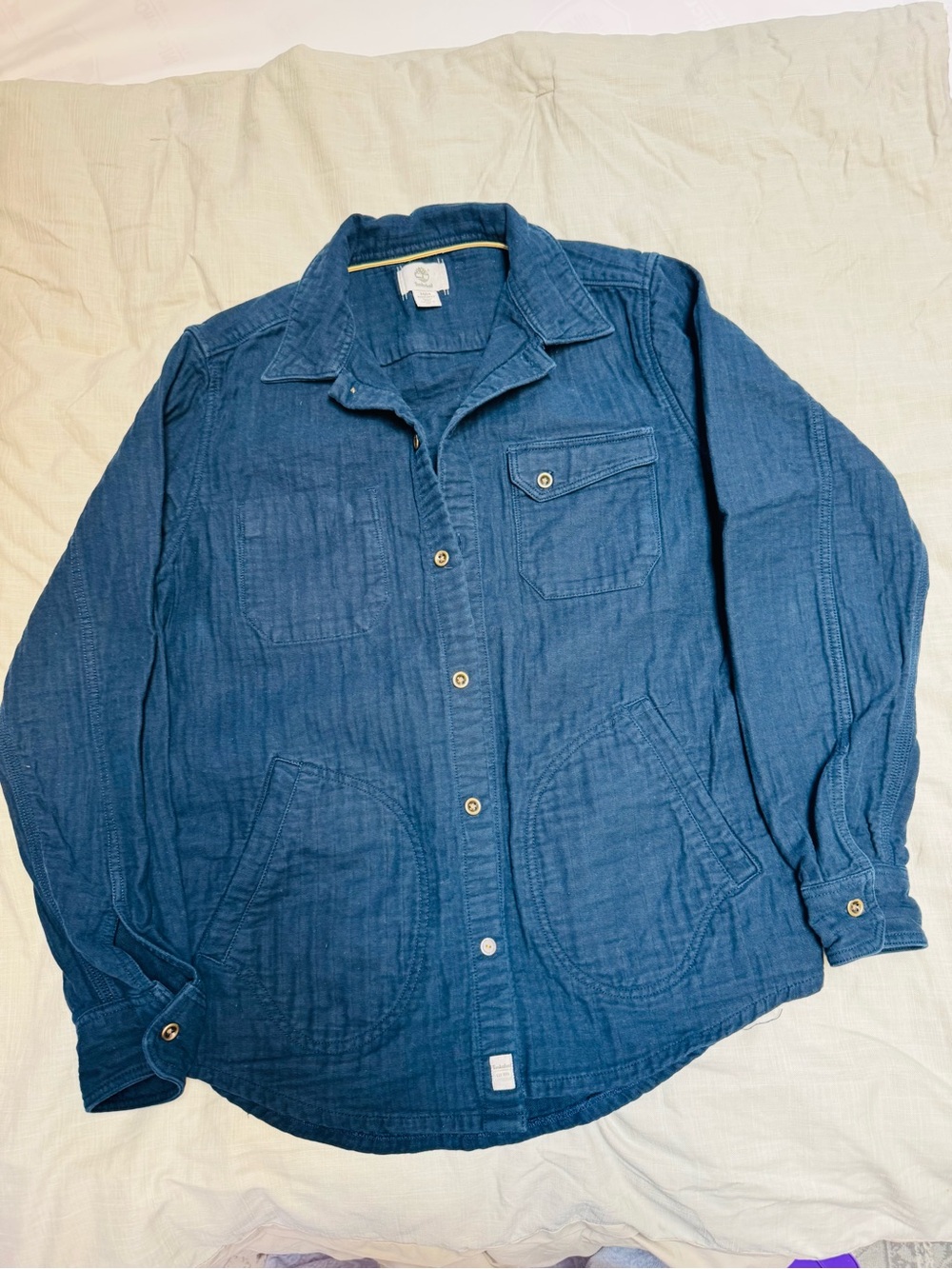 Timberland Deep Indigo Blue MEDIUM Shirt Jacket in EXCELLENT CONDITION